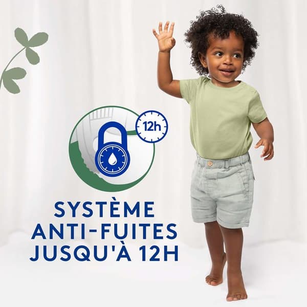 Lotus baby - 9625 - Naturlig mjukhet - Blöjor Storlek 4 (7-12 kg) Förpackning 1 månad - 148 enheter, Vit