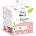 Miniatyrbild 1 av 5: Love &amp; Green födelsekit - 1 paket T1 + 1 paket våtservetter + 1 Bio-liniment + 1 set med 24 stegkort