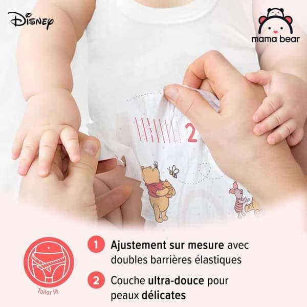 Mama Bear Disney Soffor Bebis Ultra Absorbent - Storlek 2 - 168 Bitar