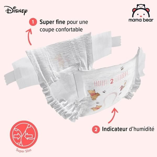 Mama Bear Disney Soffor Bebis Ultra Absorbent - Storlek 2 - 168 Bitar