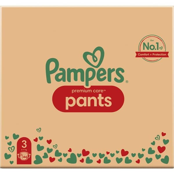 PAMPERS Premium Care Byxor Vel. 3 (144 st)