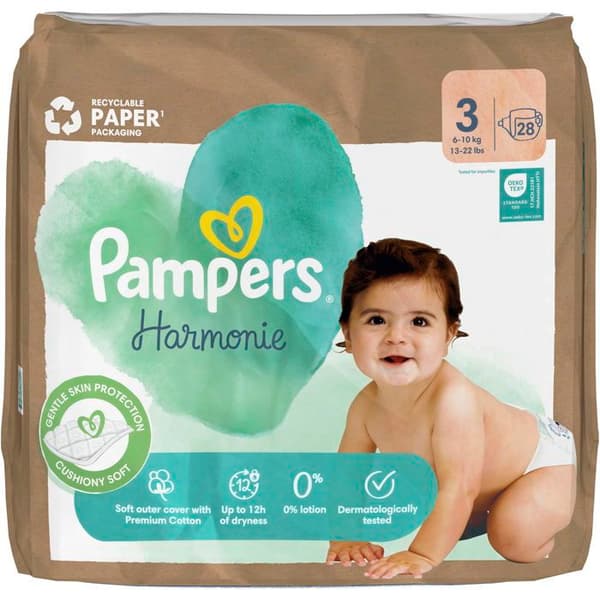 PAMPERS Harmonie Blöjor storlek 3 (28 st)