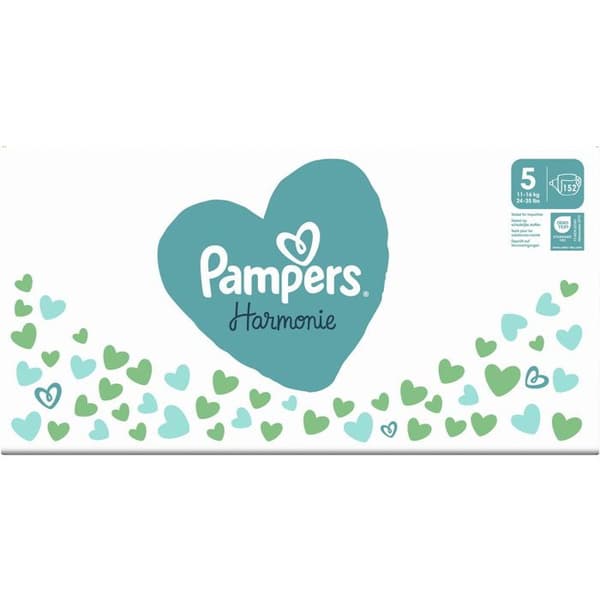 PAMPERS Harmony Baby storlek 5 (152 st)
