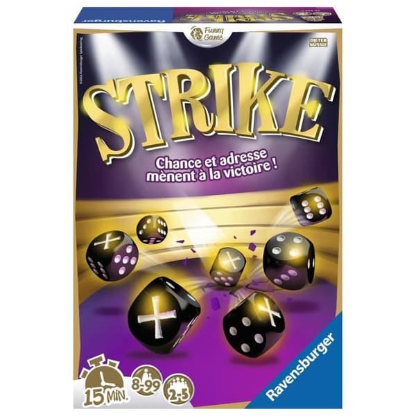 RAVENSBURGER Strike Brädspel (Resestorlek)