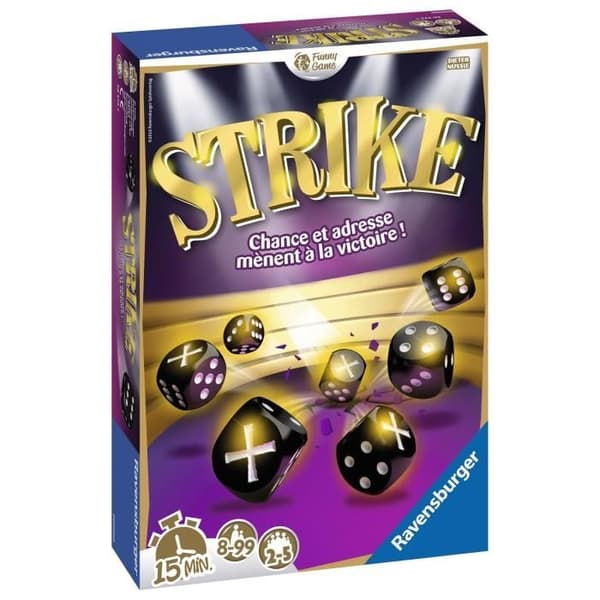 RAVENSBURGER Strike Brädspel (Resestorlek)