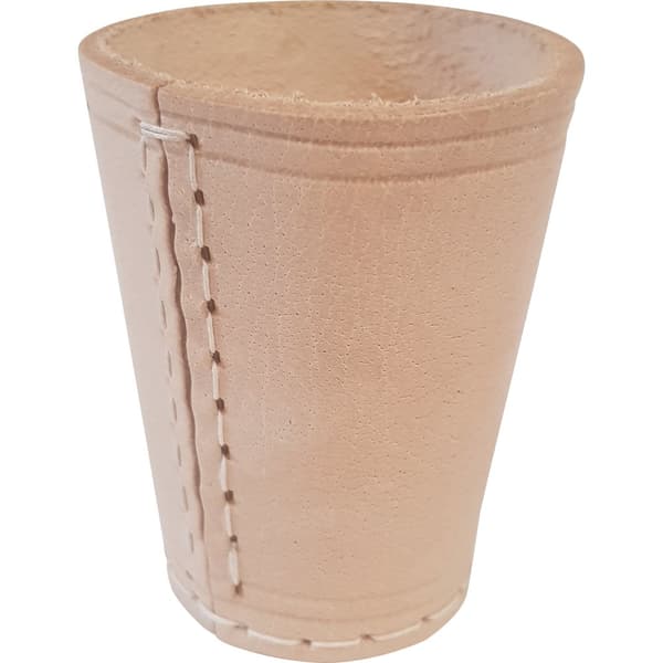 Tärningskopp 9cm Läder