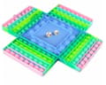 Miniatyrbillede 1 af 9: 4 spiller skakbræt Pop it Fidget legetøj til børn voksne