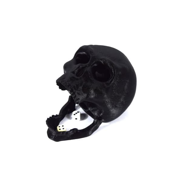 Skull terningtårn turbasert spill/dekorasjonsskjelett