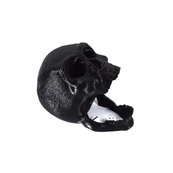 Skull terningtårn turbasert spill/dekorasjonsskjelett