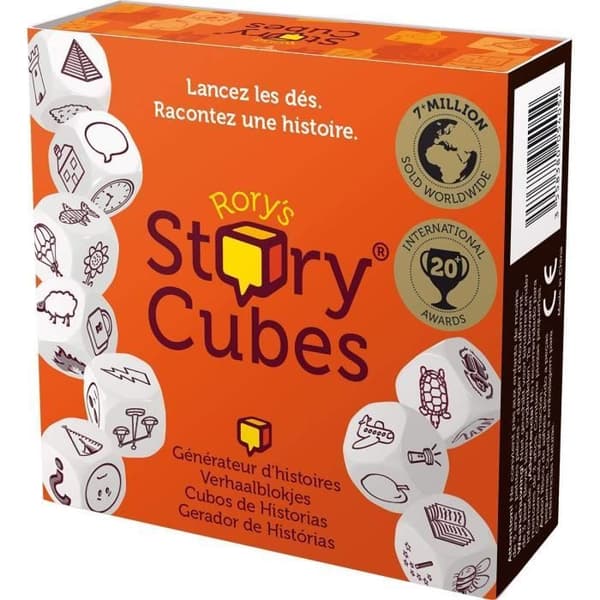STORY CUBES Originalbrädspel - ASMODEE - Tärningar för att uppfinna berättelser