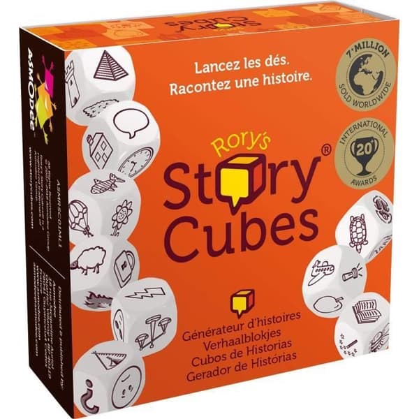 STORY CUBES Originalbrädspel - ASMODEE - Tärningar för att uppfinna berättelser