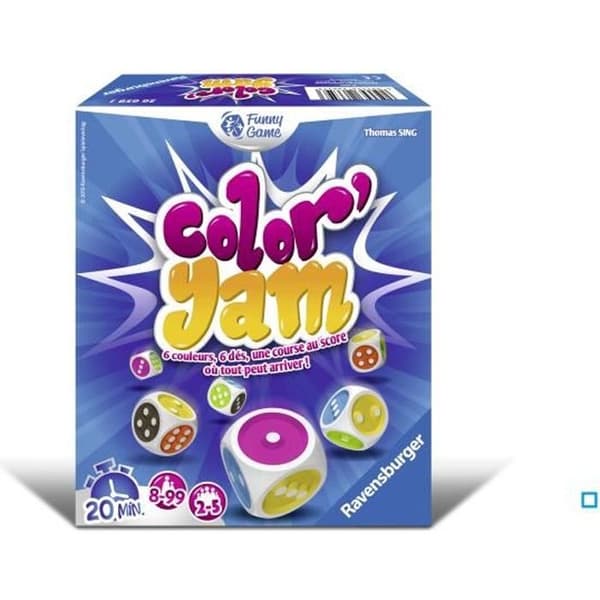 Tärningsspel - RAVENSBURGER - Color'Yam - Blandat - Från 8 år - Blå - 20 min