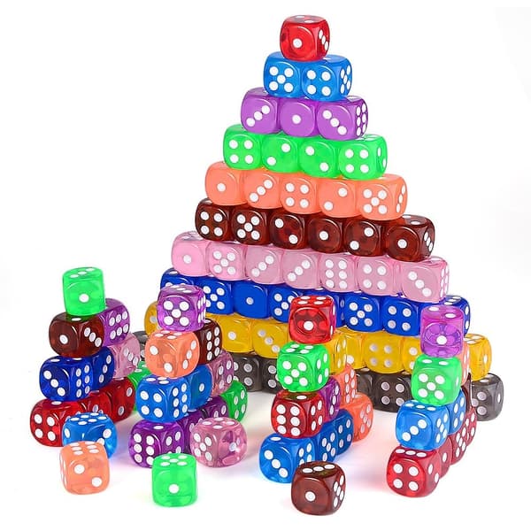 100-Pak - Terninger - Spilleterninger