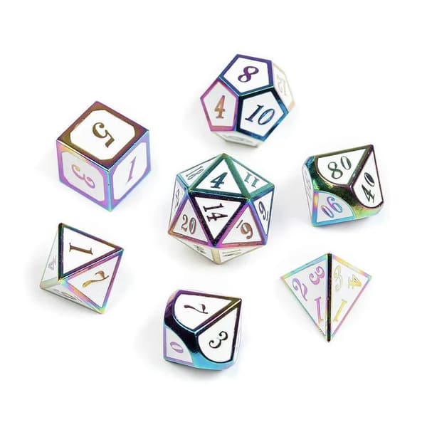 Tärningar - Rainbow Series: White
