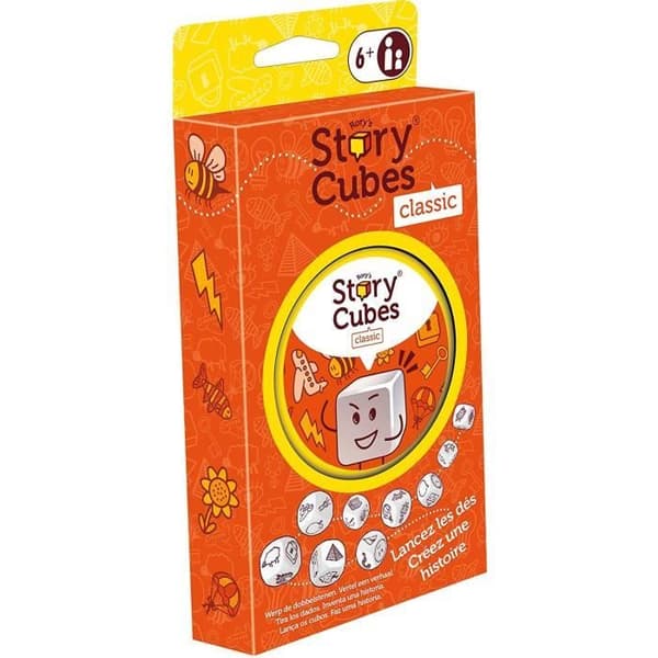 Rory's Story Cubes Klassiskt brädspel - 2021 års upplaga från märket ASMODEE för barn från 6 år och uppåt