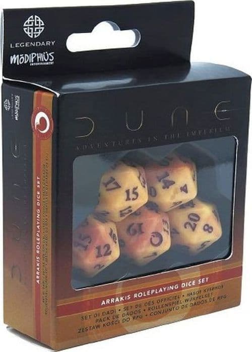 Des - Modiphius underhållningsspel - MUH052171 - Dune Dice Set Arrakis
