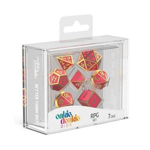Oakie Doakie RPG Metal Glow in Dark Dice 7st - G. Princess