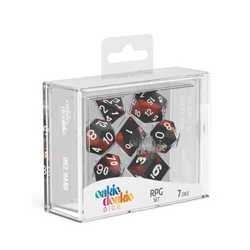 Oakie Doakie RPG Set Glow in Dark Dice 7st - Lava