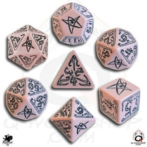 Tärningsspel QWORKSHOP Cthulhu Rosa och Svart - För barn - 2 spelare eller fler