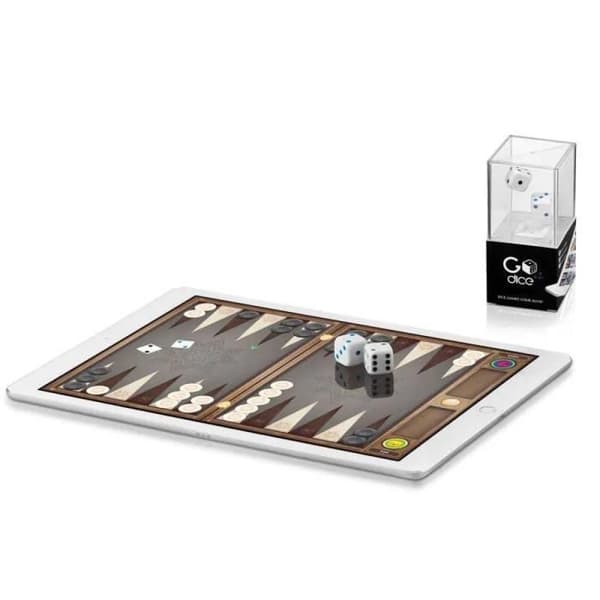 Smart Connected Dice - PARTICULA - GoDice 2 Pack - Svart och Blå - USB Typ-C