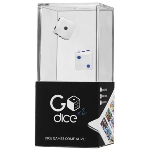 Smart Connected Dice - PARTICULA - GoDice 2 Pack - Svart och Blå - USB Typ-C