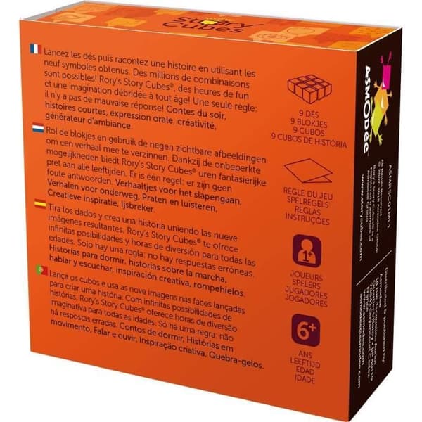STORY CUBES Originalbrädspel - ASMODEE - Tärningar för att uppfinna berättelser