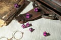 Miniatyrbild 4 av 4: Des - des Q verkstadsspel - SCTR3PQWS - CTR3P - Call of Cthulhu 7:e upplagan tärningsset Svart - Magenta (7)
