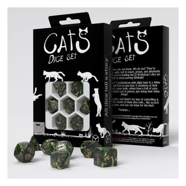 Tärningsspel - Q WORKSHOP - CATS PACK DES PIXEL Q WORKSHOP 274326 - Berättelsekuber - Vuxen - Blandat