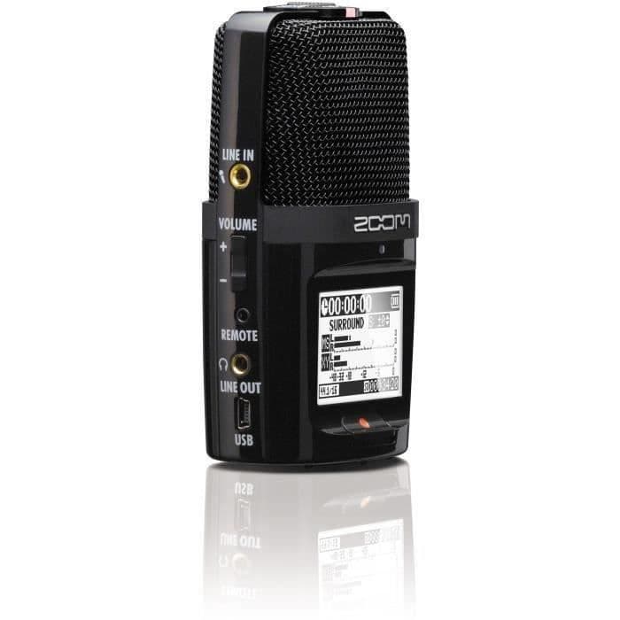 Zoom H2n 4-spor digital optager (2 stereo) - 5 mikrofonkapsler til optagelse i MS-tilstand eller tilstand
