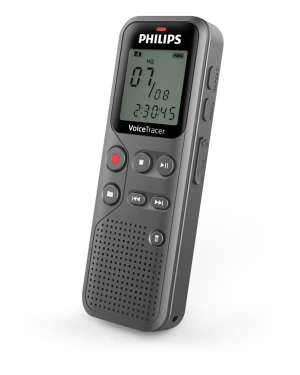 Philips VoiceTracer Audio Recorder, DVT1120, muistiotallennin / sanelukone
