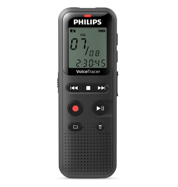 Philips DVT1160 VoiceTrace Audio Recorder - memo-inspelare / diktafon