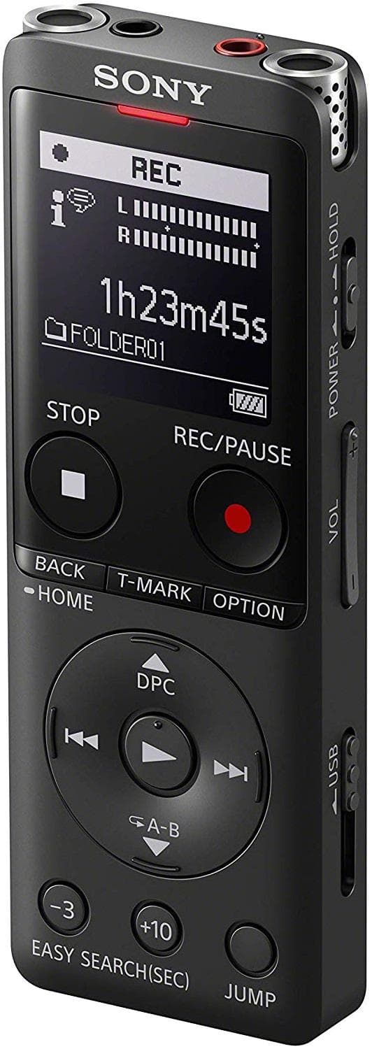 Sony ICD-UX570 - Digitaalinen ääninauhuri - 4GB -Musta