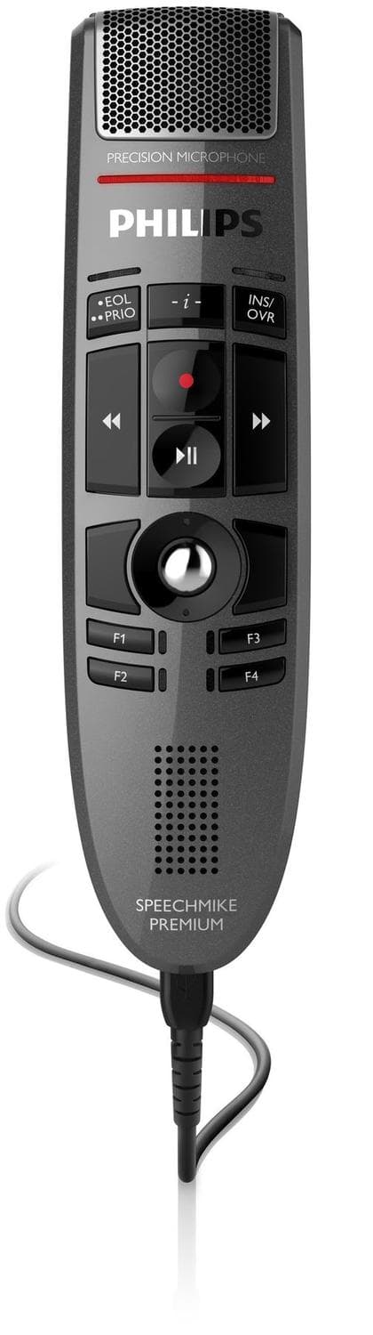 Philips SpeechMike Premium USB LFH3500 - højttalermikrofon - Dark Pearl Grey (LFH3500/00)