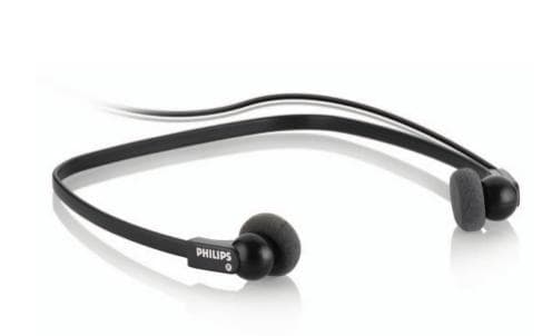 Philips LFH0234 Hovedtelefoner Nakkebøjle Sort