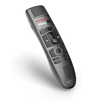 Philips SpeechMike trådløs dikteringsmikrofon SPM4000 | Mikrofon i studiekvalitet, berøringssensor, dockingstation, tabsfri taleteknologi