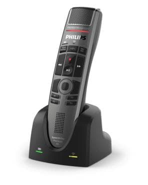 Philips SpeechMike trådløs dikteringsmikrofon SPM4000 | Mikrofon i studiekvalitet, berøringssensor, dockingstation, tabsfri taleteknologi