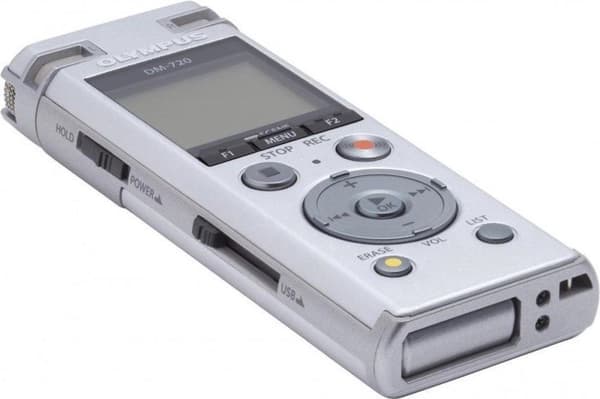 Olympus DM-720 + ME-3 Intern hukommelse Sølvdiktafon
