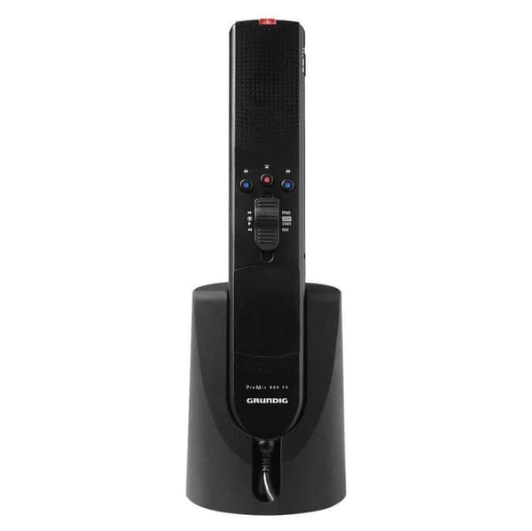 Grundig ProMic 800 FX håndholdt mikrofon GGP6500 | Dockingstation | tilslutning til Stenorette diktermaskiner