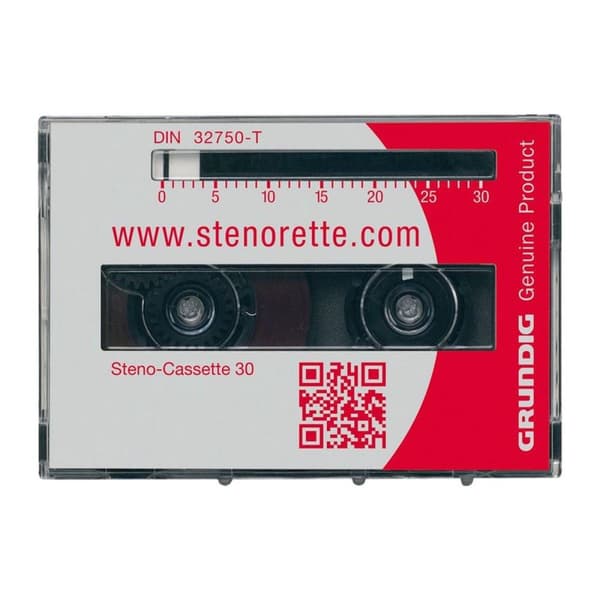 Grundig Steno Cassette GGO5610 - 1 kpl, 30 minuuttia, analogiset sanelukoneet