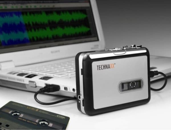 Technaxx DT-01 DigiTape USB kassetteafspiller og digital lydkonverter, med software