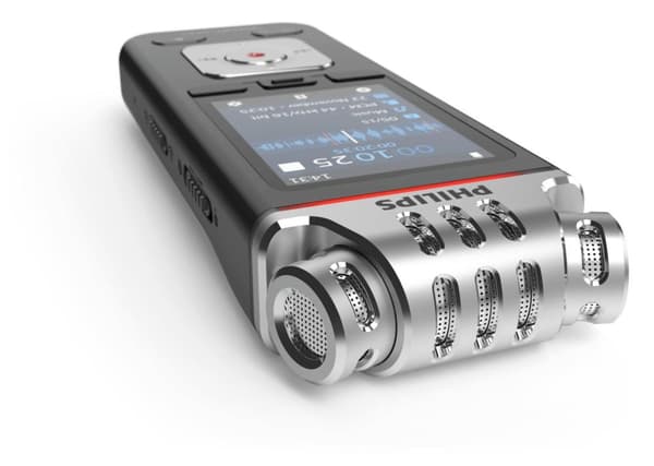 Philips Voice Tracer DVT8110/00 diktafon Flash-kort antracit, krom