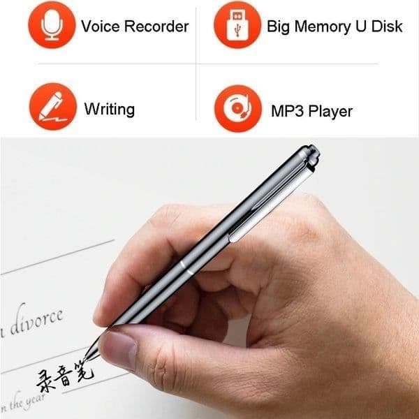 Micro Spy penna röstinspelare diktafon 32 GB snitch och MP3