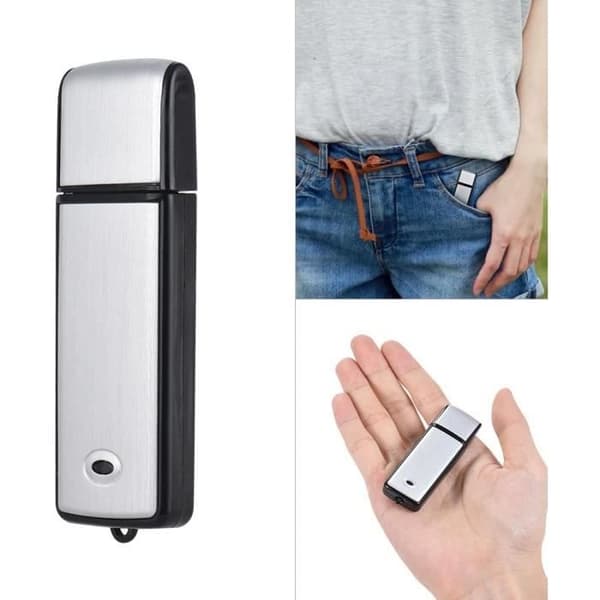8GB Diktafon Digital Recorder USB Key Recorder-Spy Dictaphone Voice Recorder Flash Drive Digital18h d'enregis