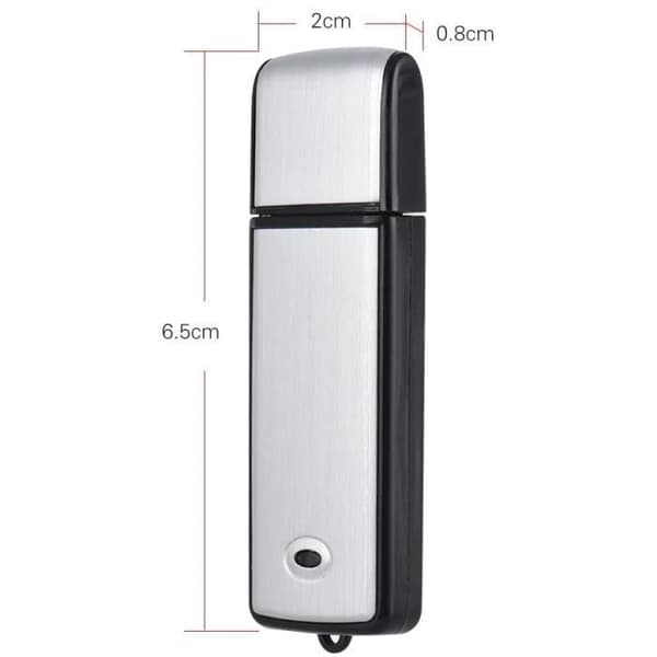8GB Diktafon Digital Recorder USB Key Recorder-Spy Dictaphone Voice Recorder Flash Drive Digital18h d'enregis