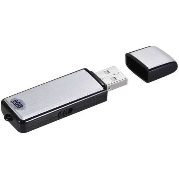 8GB Diktafon Digital Recorder USB Key Recorder-Spy Dictaphone Voice Recorder Flash Drive Digital18h d'enregis