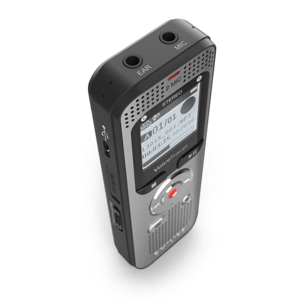 Philips DVT2015 Lydoptager inkl. Sembly - Stereo MP3/PCM - Sembly tale-til-tekst cloud-software/talegenkendelse - 8 GB - USB