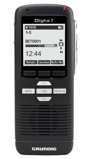 Grundig Digta 7 - Äänitys - Flash 2 Gt - Näyttö: 4,7 cm (1,83") - Musta (PDM7020-12)