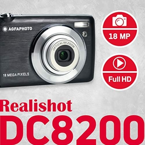 AgfaPhoto Realishot DC8200 1/3,2" kompaktkamera 18 MP CMOS 4896 x 3672 pixels sort (DC8200BK)