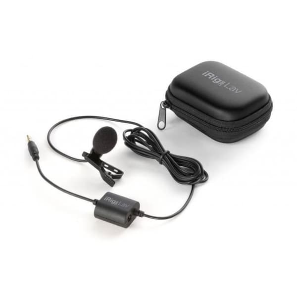 IK 2247294K10015 iRig Mic Lav DUAL Lavalier-mikrofon - rundstrålande kapsel - medföljer vindruta och klämma - 150 cm kabel ingår - co