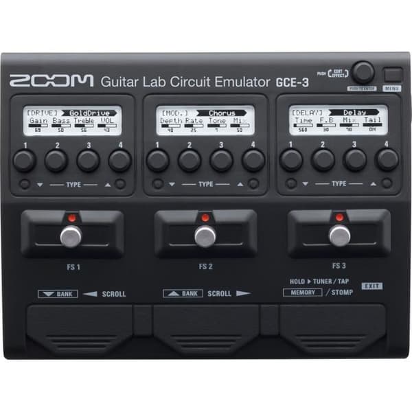 Zoom 9545294496001 GCE-3 Digitalt ljudgränssnitt - omedelbar tillgång till dussintals effekter (distortion, överväxling, utjämning, co